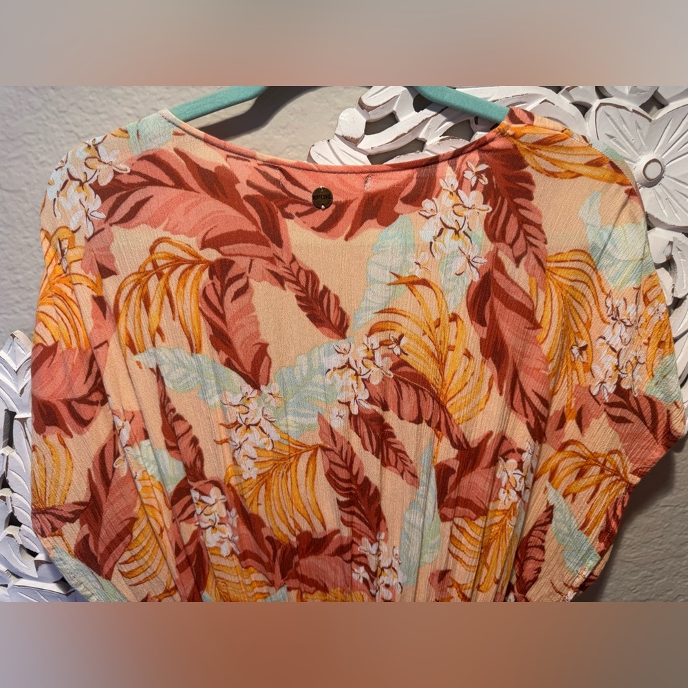 Rip Curl Tropical Faux-Wrap Maxi Dress - Picture 8 of 10